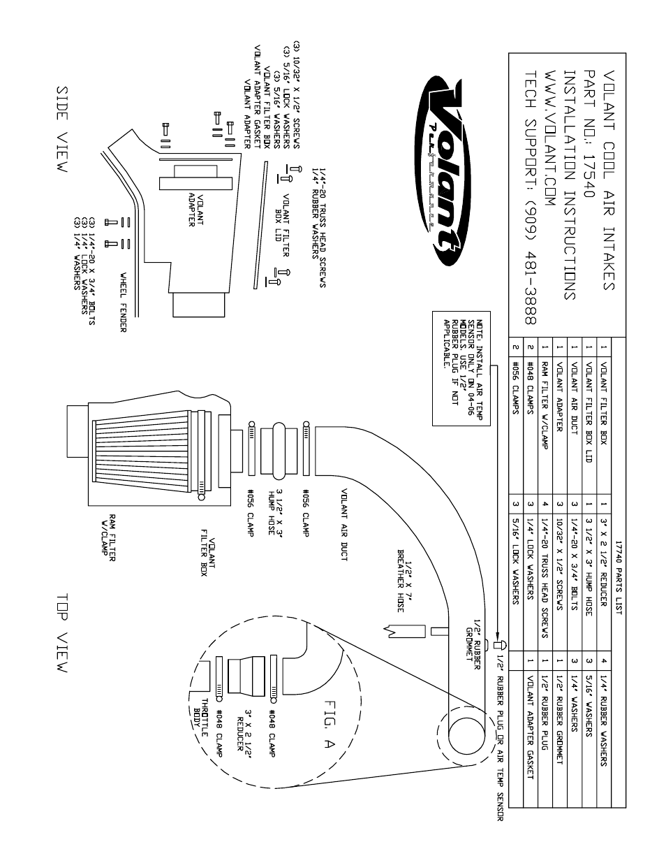 Volant Wrangler Periscoop Snorkel TJ User Manual | Page 3 / 5