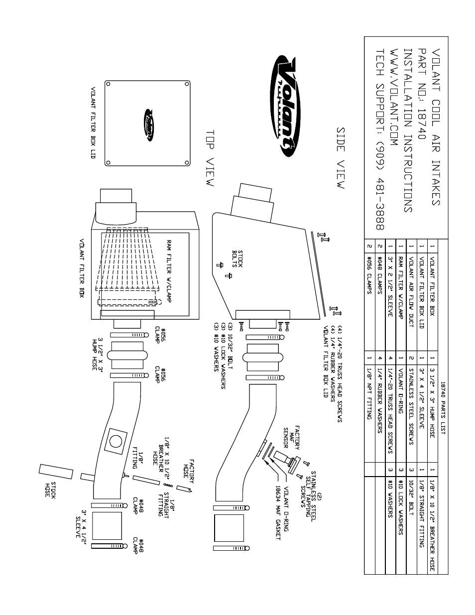 Volant FJ Cruiser Snorkel User Manual | 3 pages