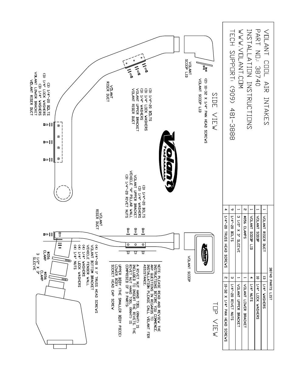 Volant FJ Cruiser Snorkel User Manual | Page 3 / 3