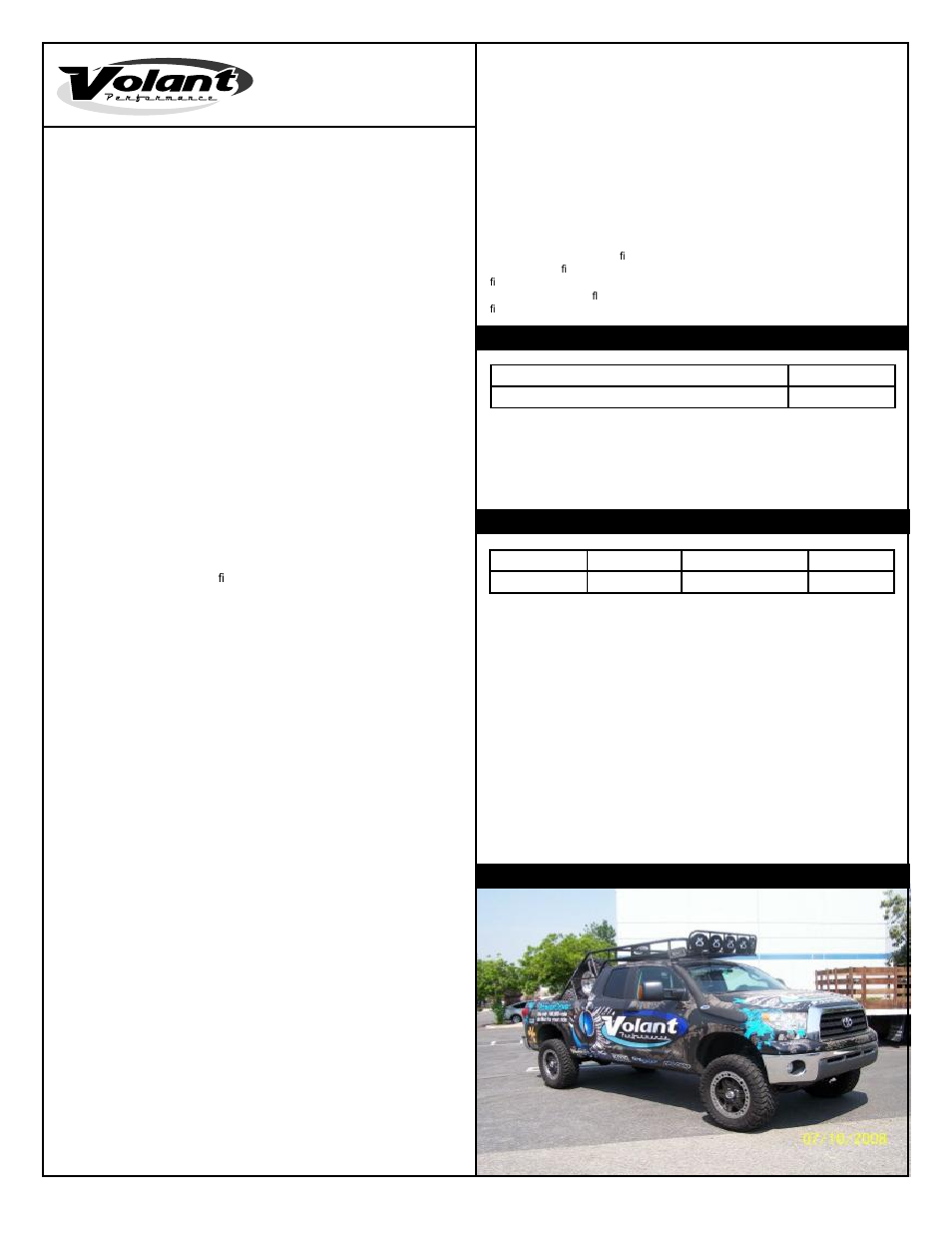 Volant Tundra User Manual | Page 2 / 2
