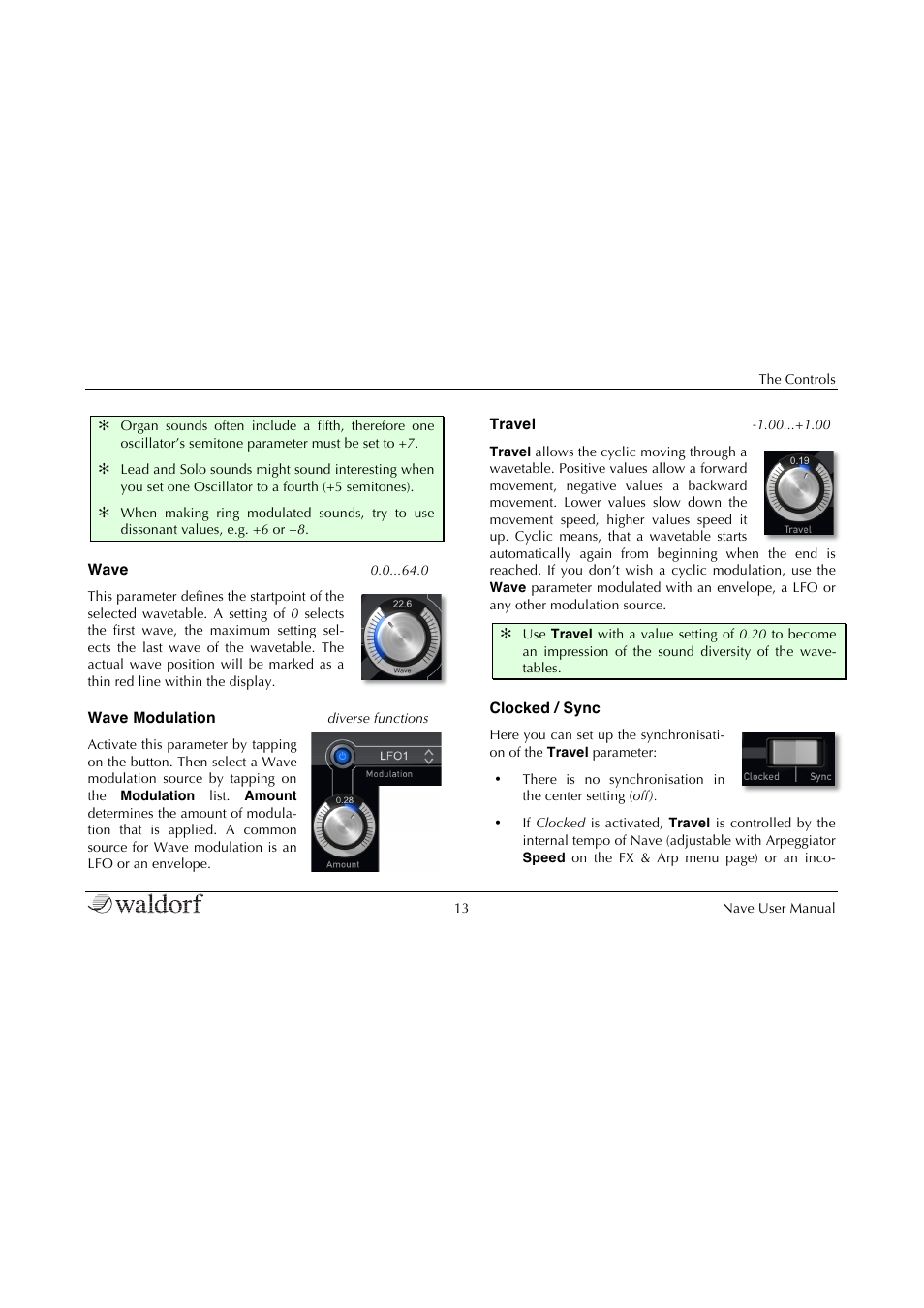 Waldorf Nave User Manual | Page 13 / 72