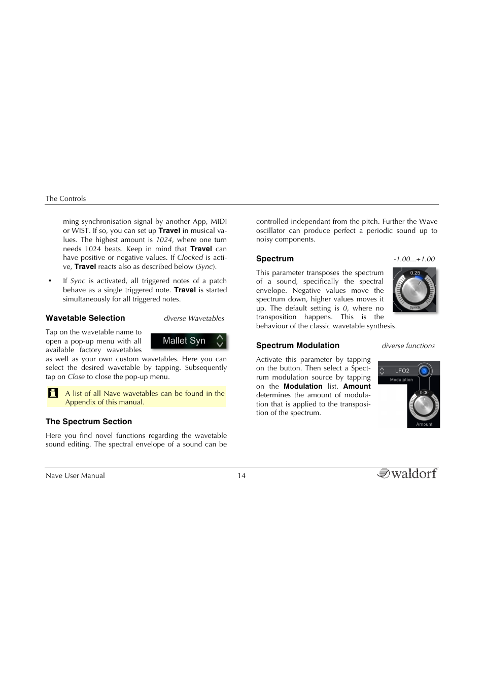 Waldorf Nave User Manual | Page 14 / 72