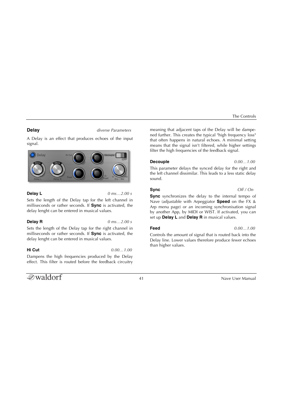 Waldorf Nave User Manual | Page 41 / 72