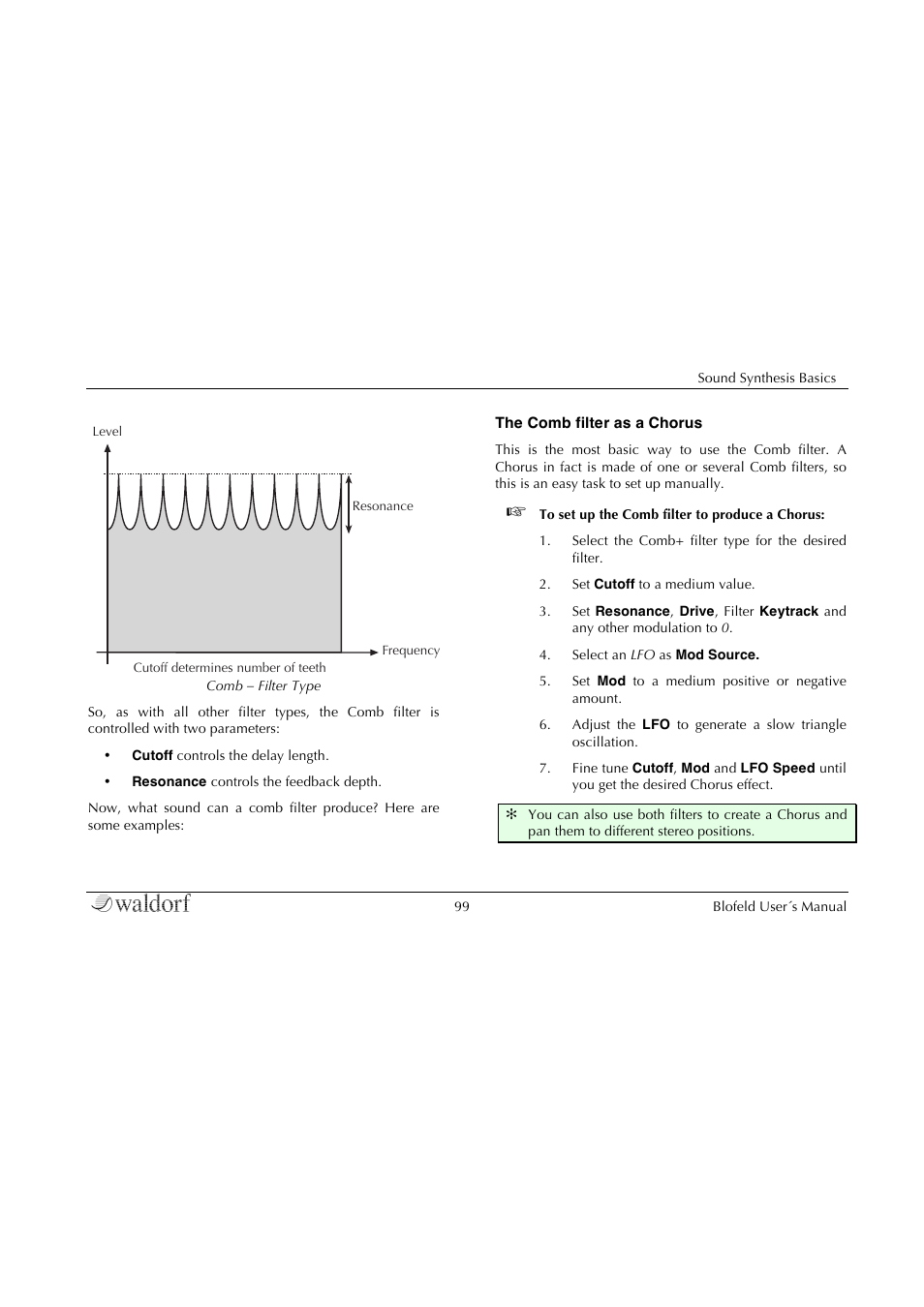 Waldorf Blofeld Keyboard User Manual | Page 99 / 128