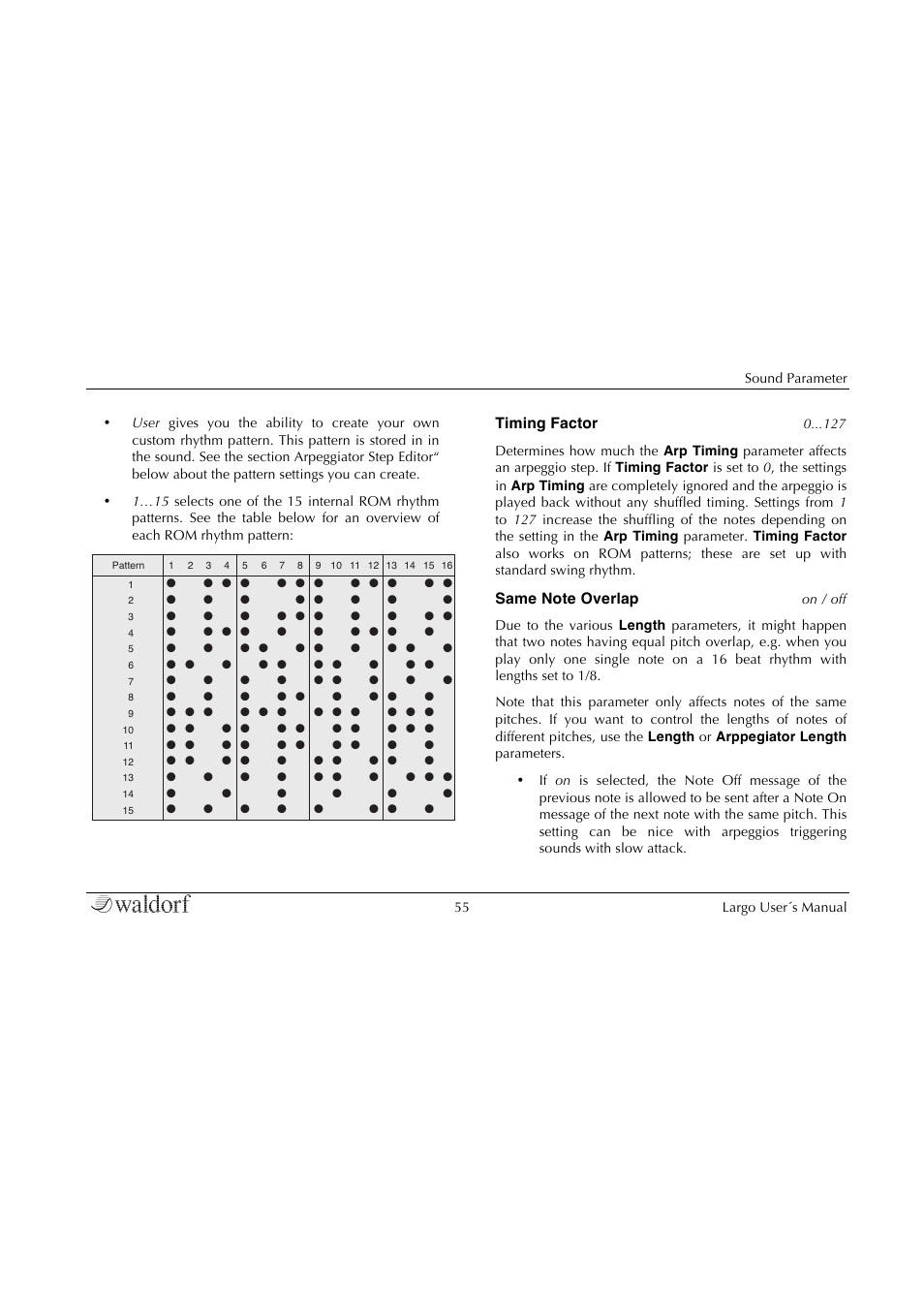 Waldorf Largo User Manual | Page 55 / 99