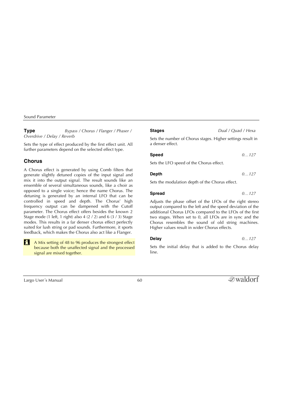 Waldorf Largo User Manual | Page 60 / 99