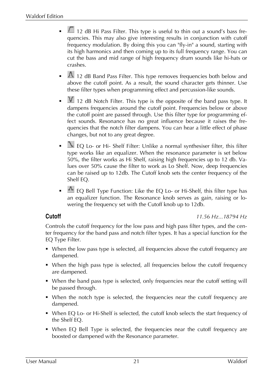 Waldorf Edition User Manual | Page 21 / 88