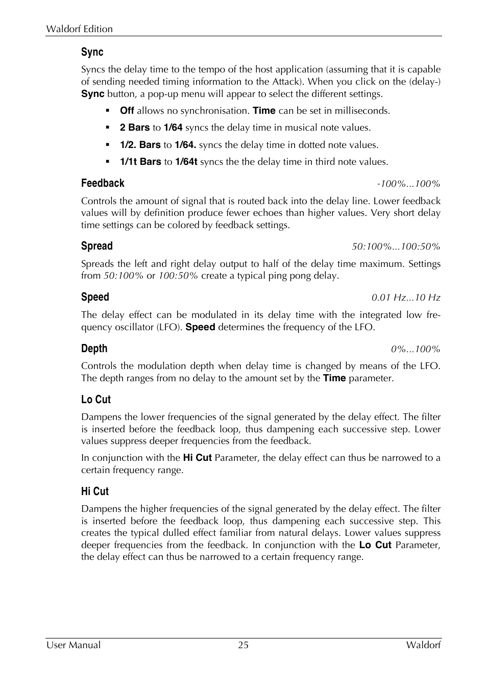 Waldorf Edition User Manual | Page 25 / 88
