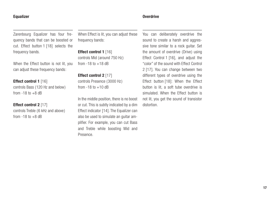 Waldorf Zarenbourg User Manual | Page 17 / 22