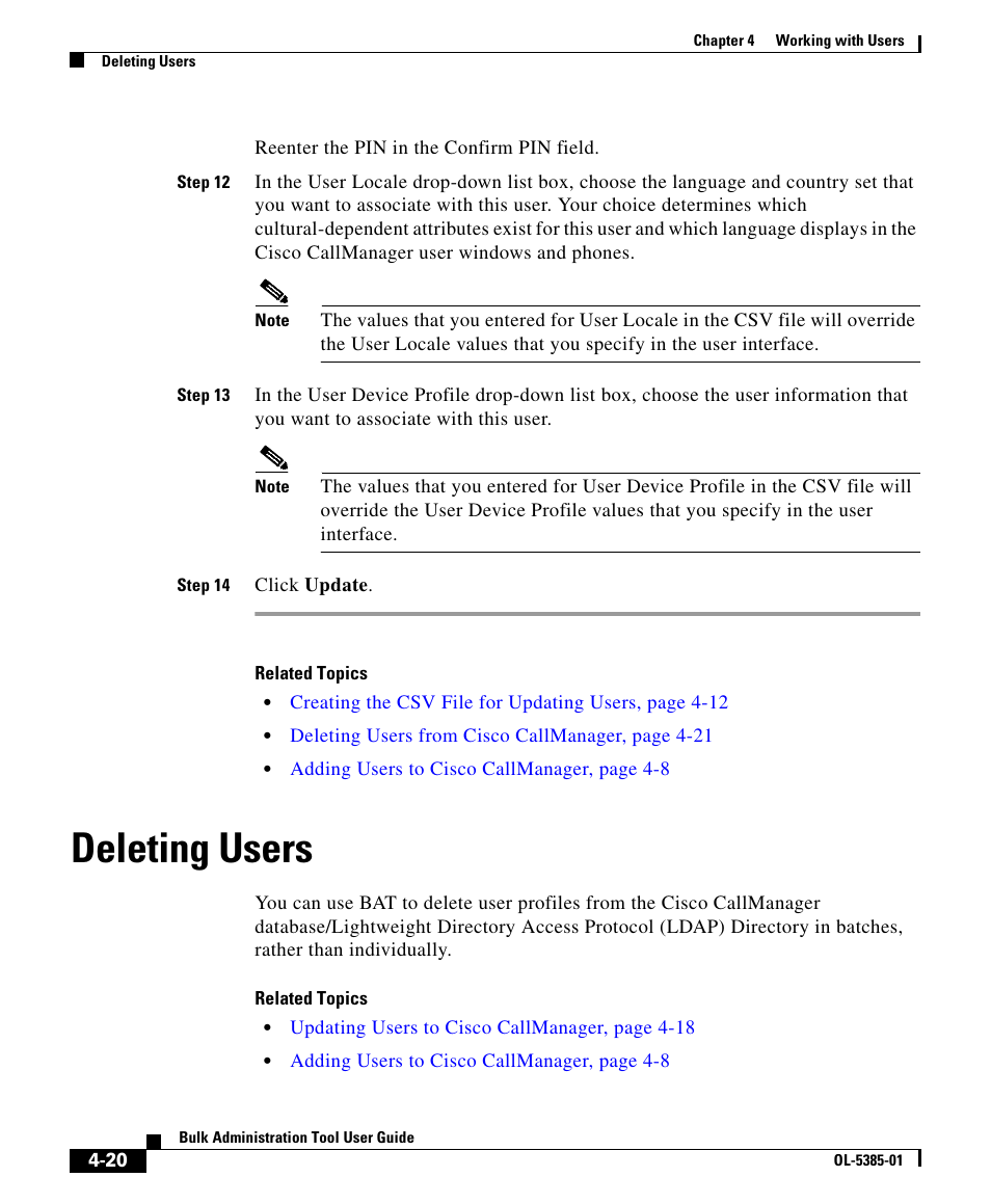 Deleting users | Cisco OL-5385-01 User Manual | Page 20 / 22