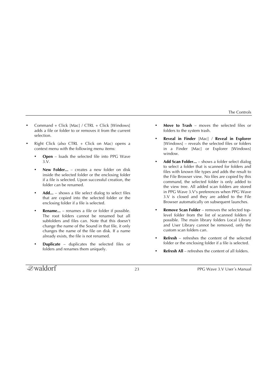 Waldorf Wave 3.v User Manual | Page 23 / 82