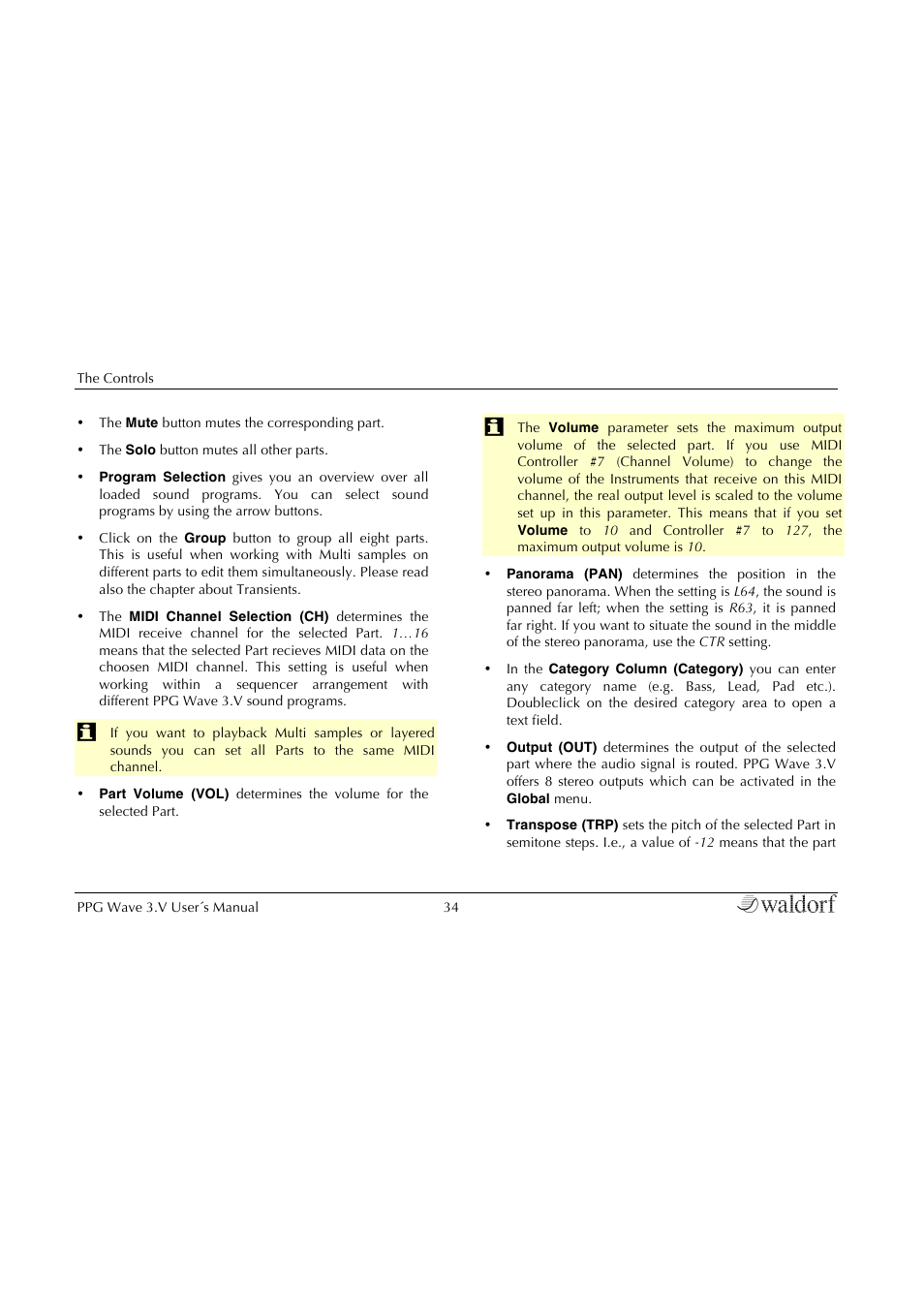 Waldorf Wave 3.v User Manual | Page 34 / 82