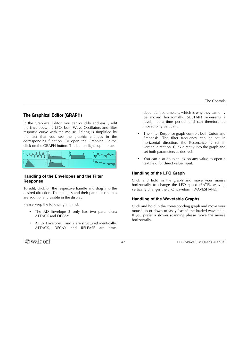 The graphical editor (graph) | Waldorf Wave 3.v User Manual | Page 47 / 82