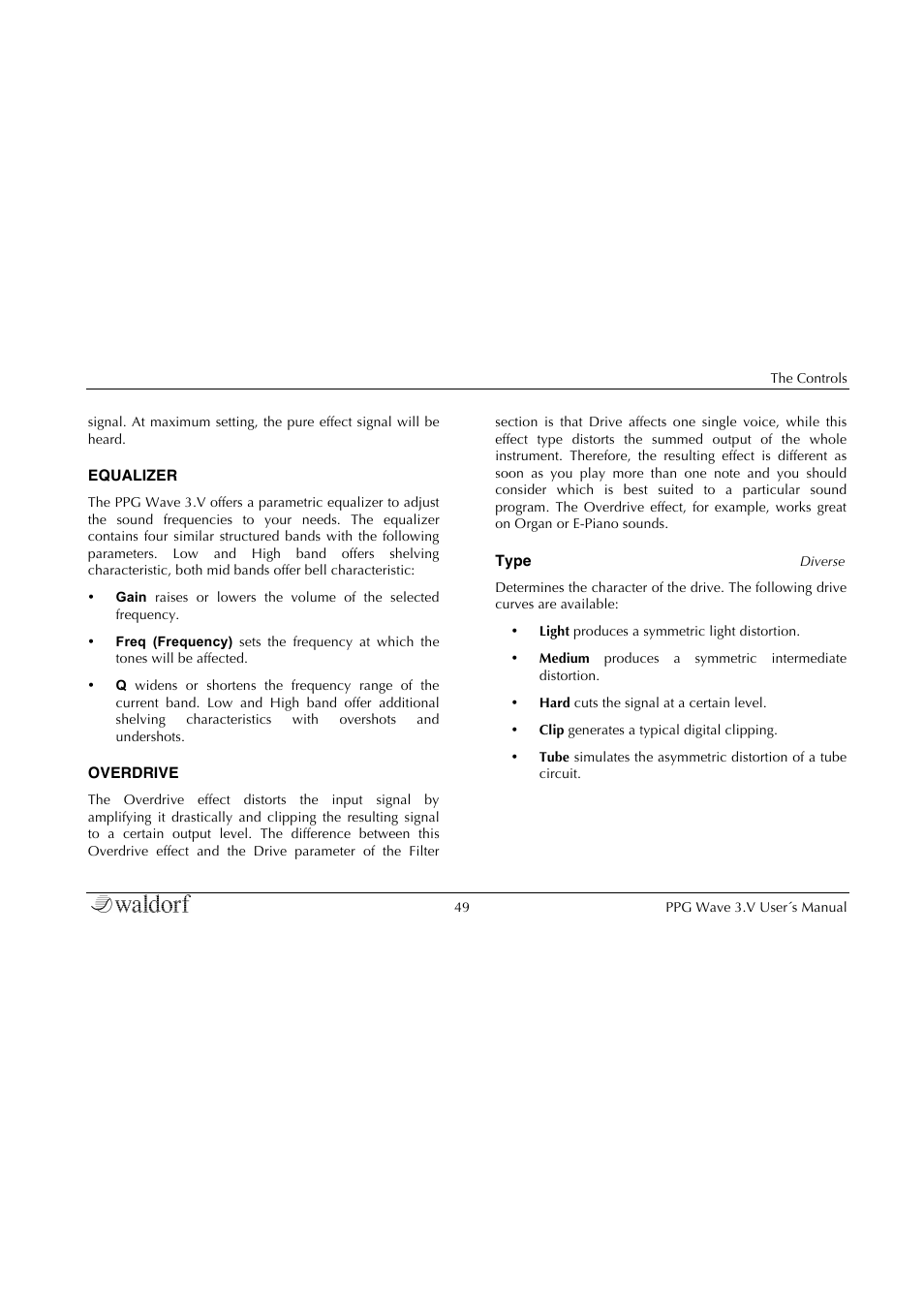 Waldorf Wave 3.v User Manual | Page 49 / 82