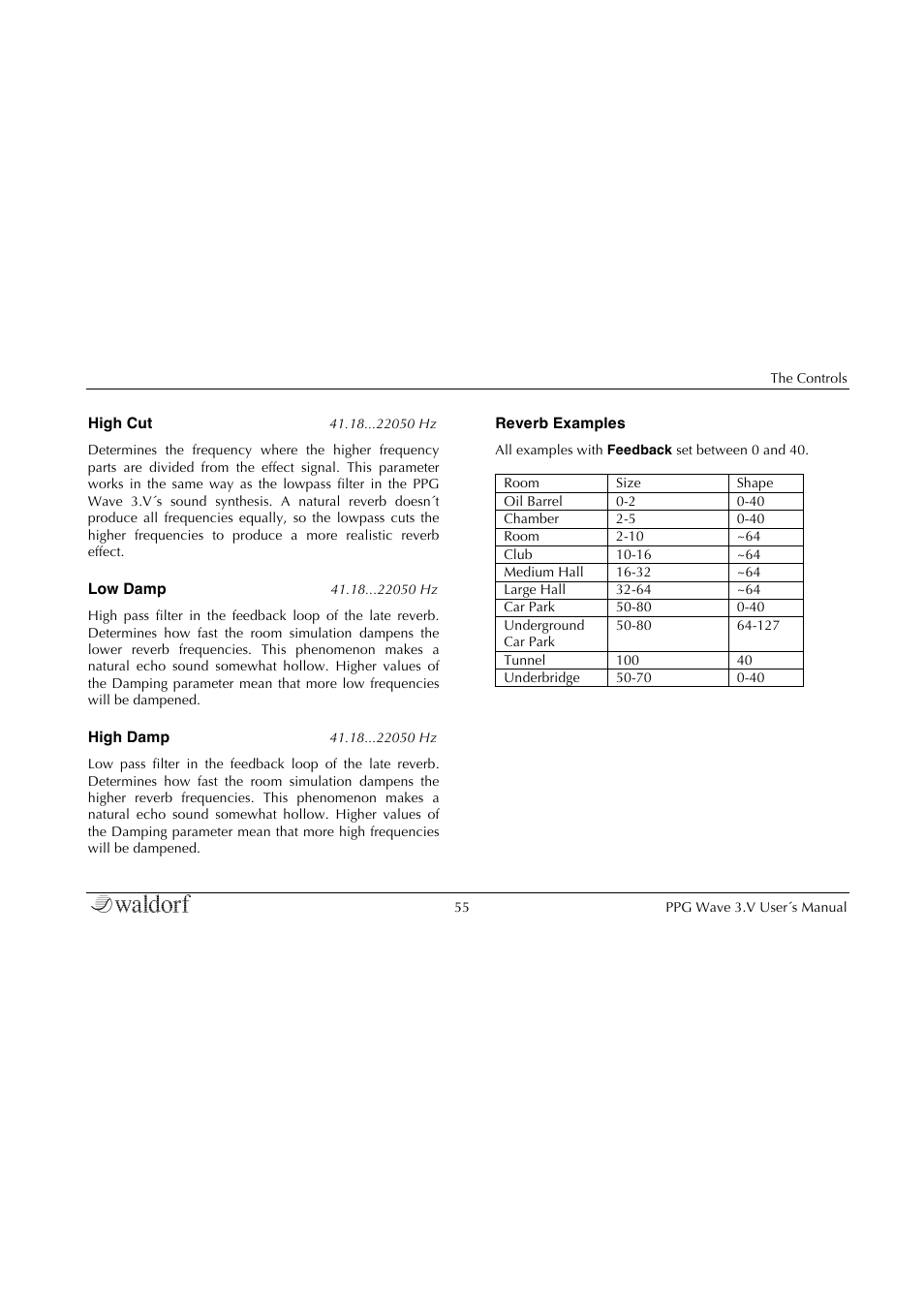 Waldorf Wave 3.v User Manual | Page 55 / 82