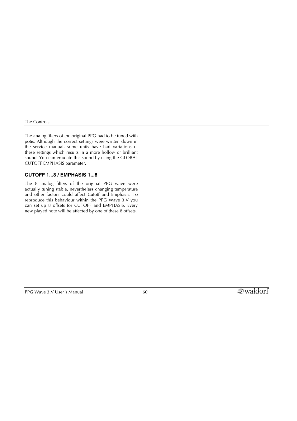 Waldorf Wave 3.v User Manual | Page 60 / 82