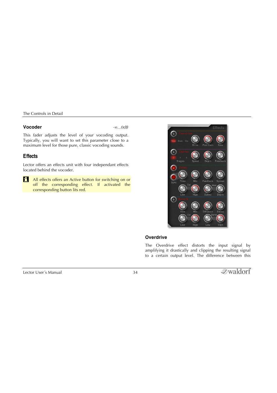 Effects | Waldorf Lector User Manual | Page 34 / 48