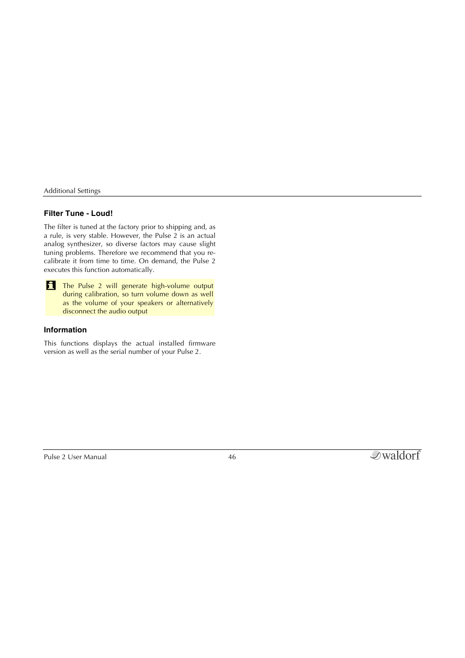 Waldorf Pulse 2 User Manual | Page 46 / 73