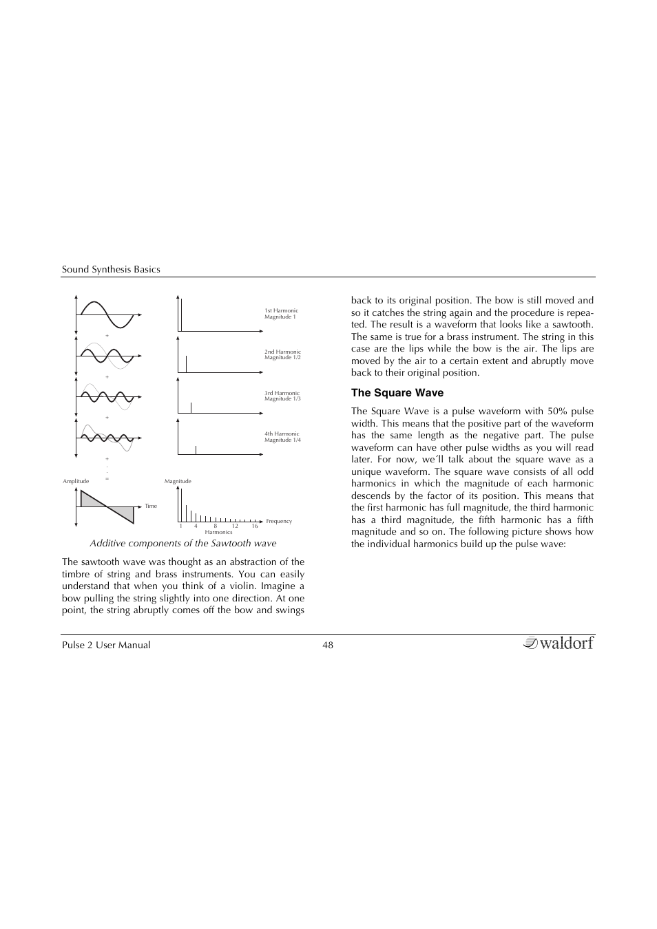 The square wave | Waldorf Pulse 2 User Manual | Page 48 / 73