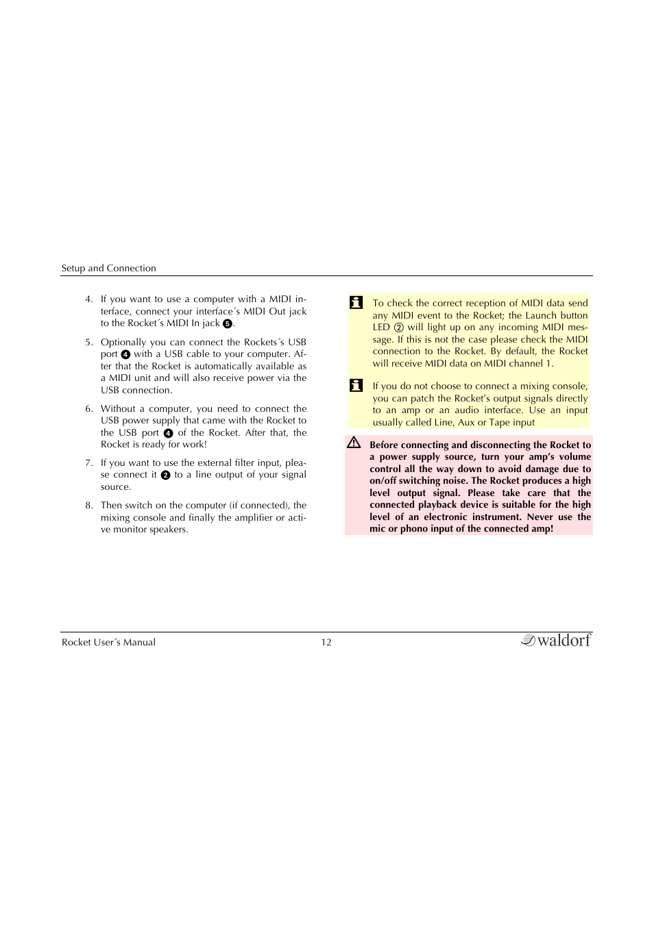 Waldorf Rocket User Manual | Page 12 / 45