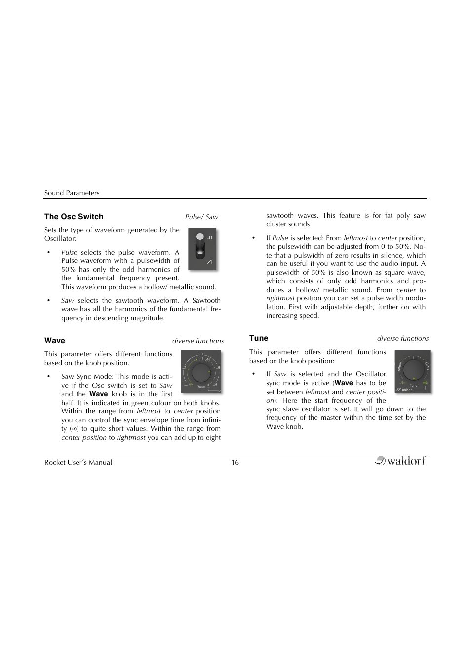 Waldorf Rocket User Manual | Page 16 / 45