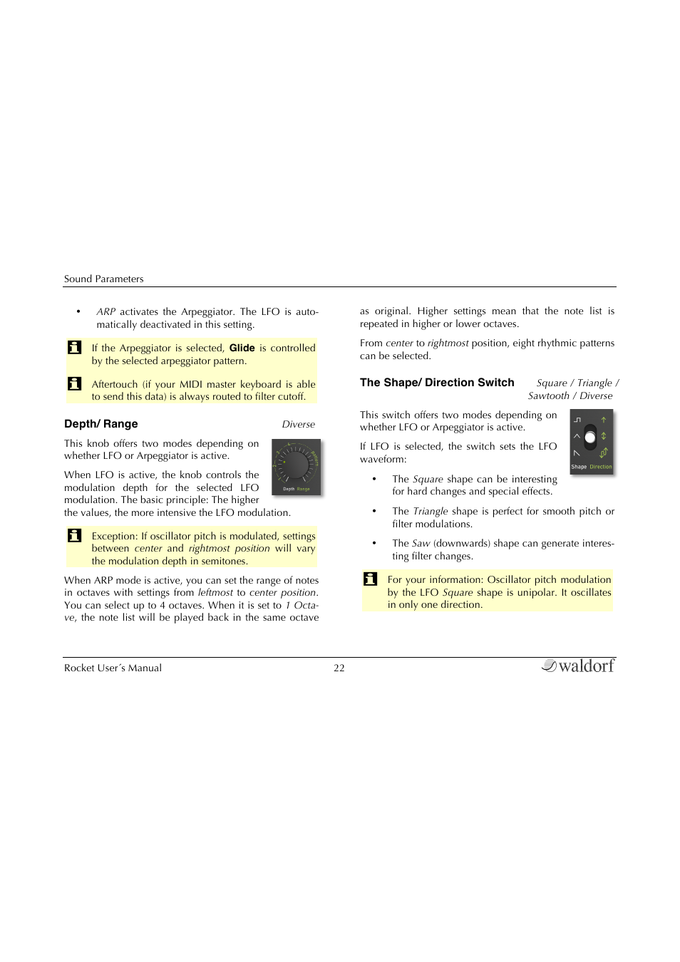 Waldorf Rocket User Manual | Page 22 / 45