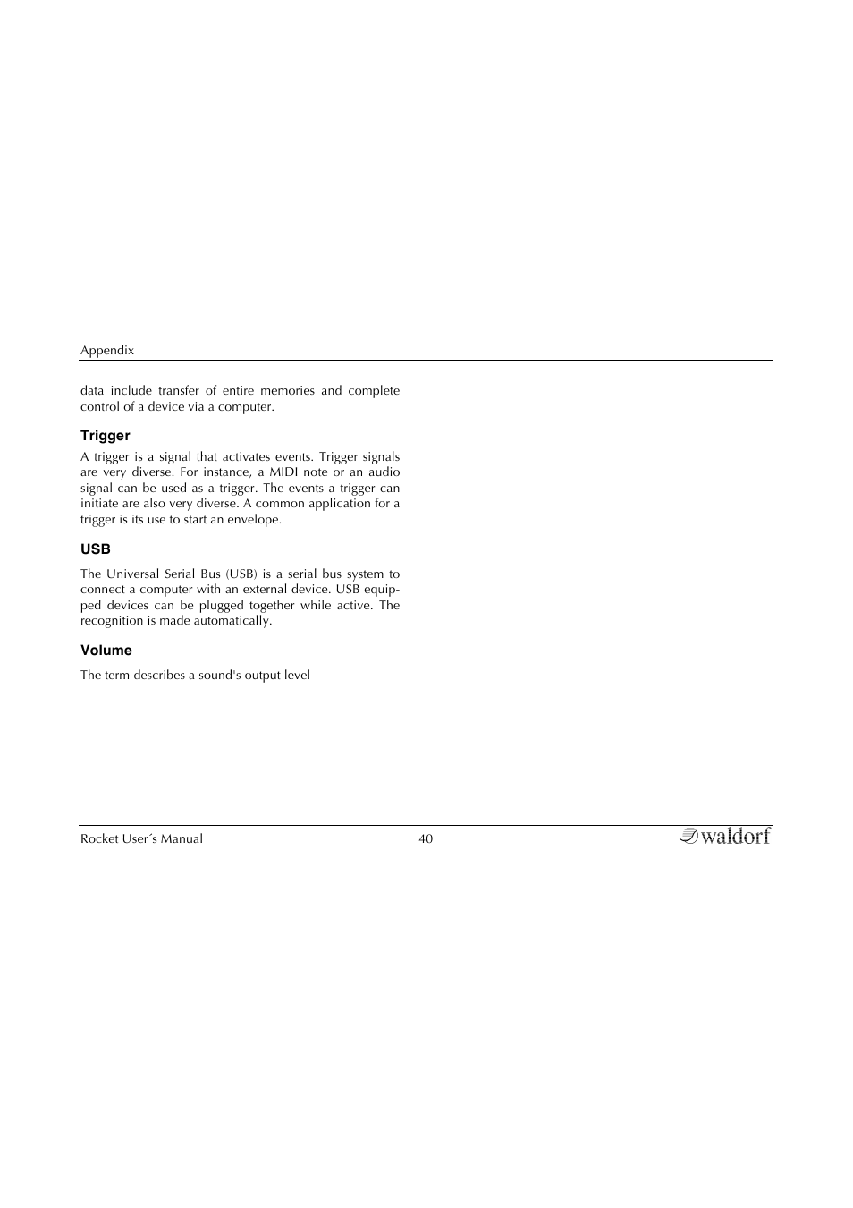 Waldorf Rocket User Manual | Page 40 / 45