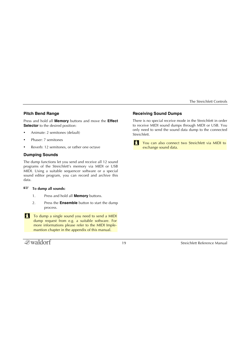 Waldorf Streichfett User Manual | Page 19 / 31