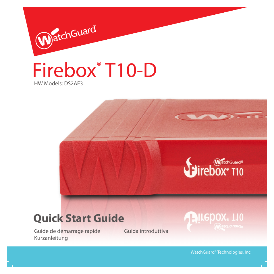 WatchGuard T10-D User Manual | 19 pages