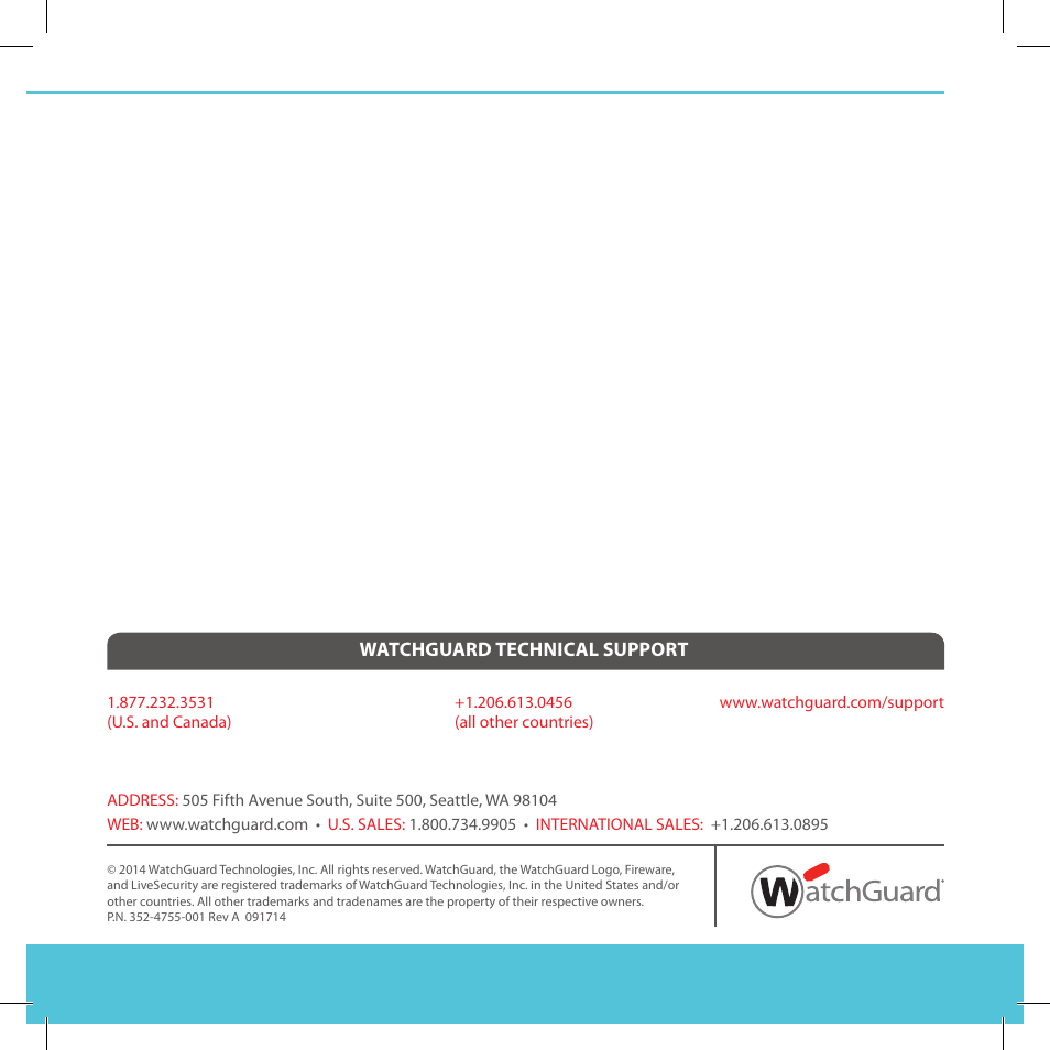 WatchGuard T10-D User Manual | Page 19 / 19