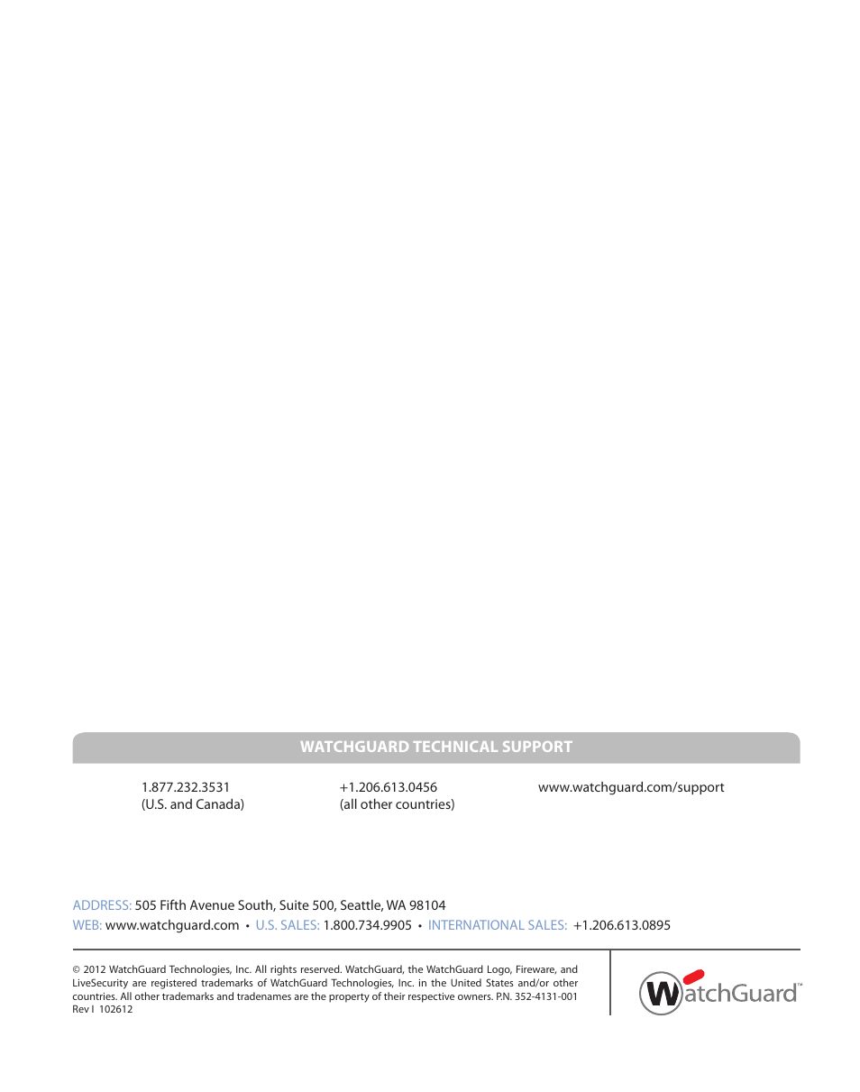WatchGuard 2 Series XTM 25-26 User Manual | Page 12 / 12