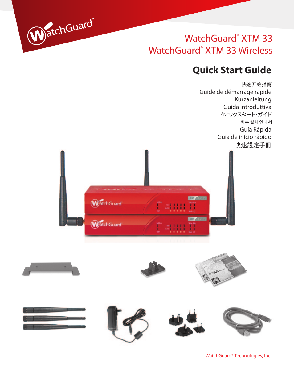 WatchGuard 3 Series XTM 33 User Manual | 12 pages