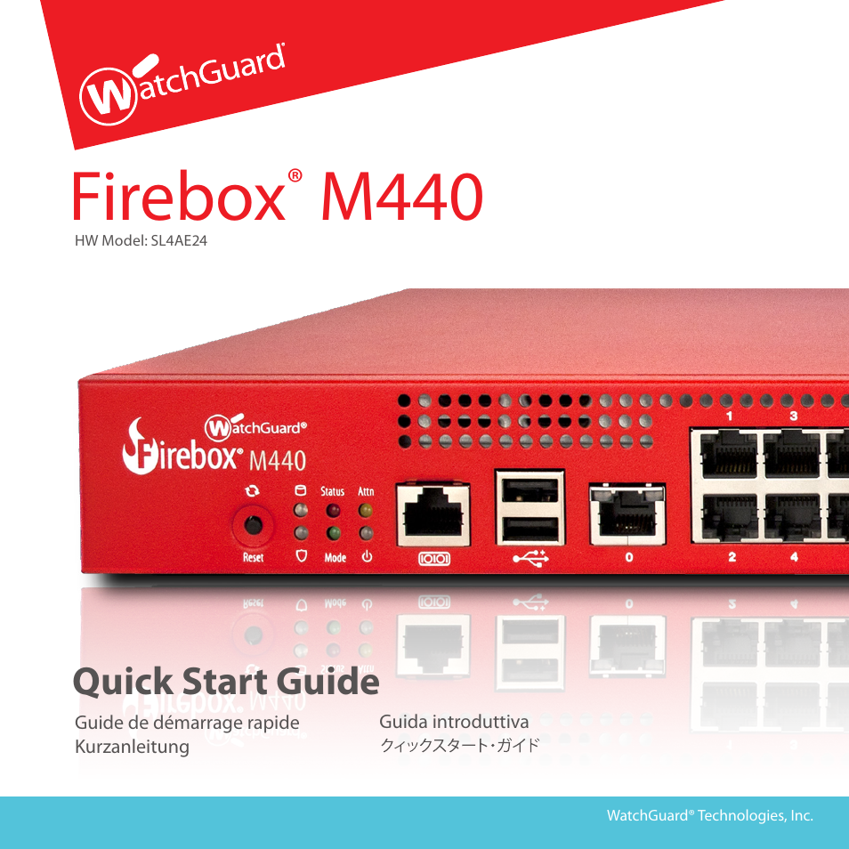 WatchGuard M440 User Manual | 17 pages