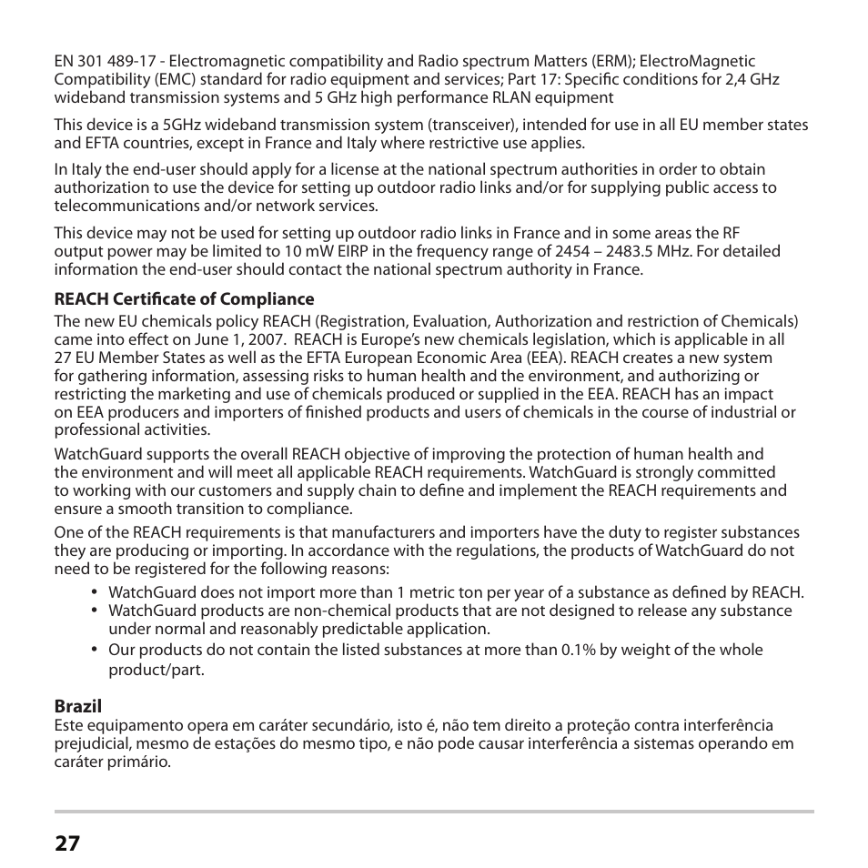 WatchGuard AP102 User Manual | Page 28 / 34