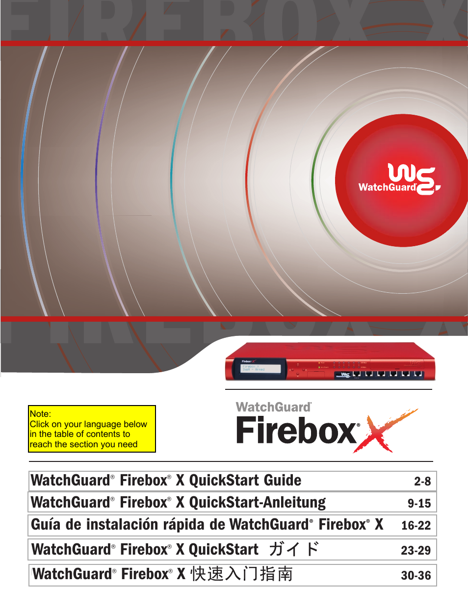 WatchGuard Firebox X Core User Manual | 37 pages