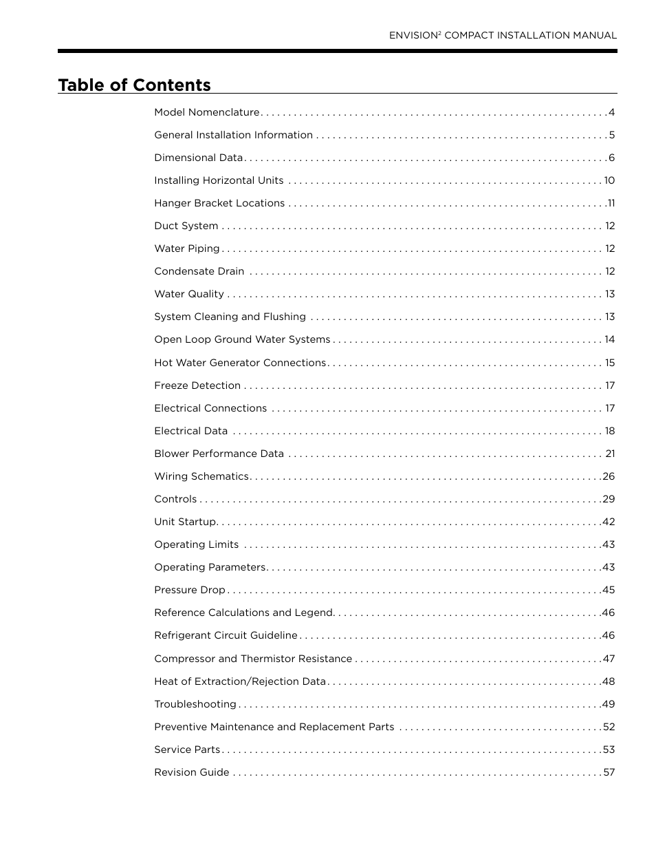 WaterFurnace Envision2 User Manual | Page 3 / 60