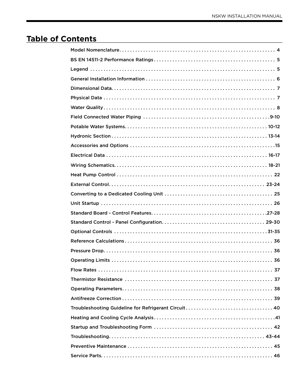 WaterFurnace Envision Hydronic User Manual | Page 3 / 48