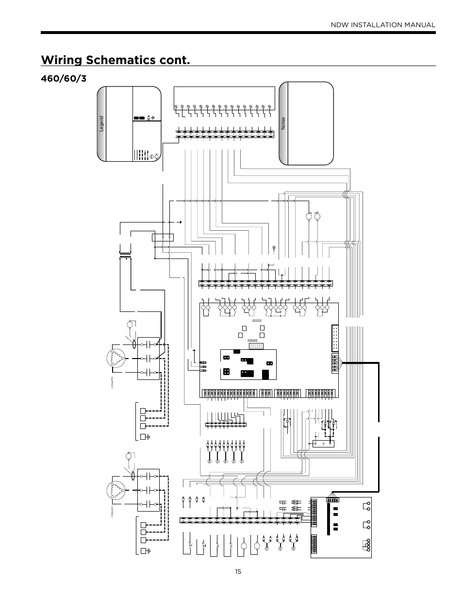 Wiring schematics cont, Ndw installation manual, Legend | WaterFurnace Envision Hydronic (NDW) User Manual | Page 15 / 36