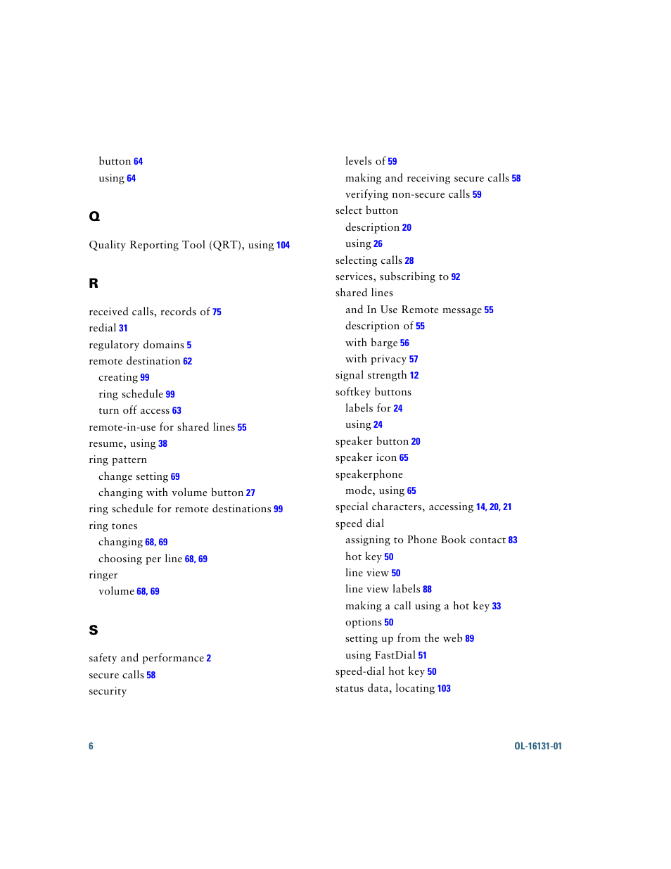 Cisco Cisco Unified Wireless IP Phone 7921G User Manual | Page 120 / 124