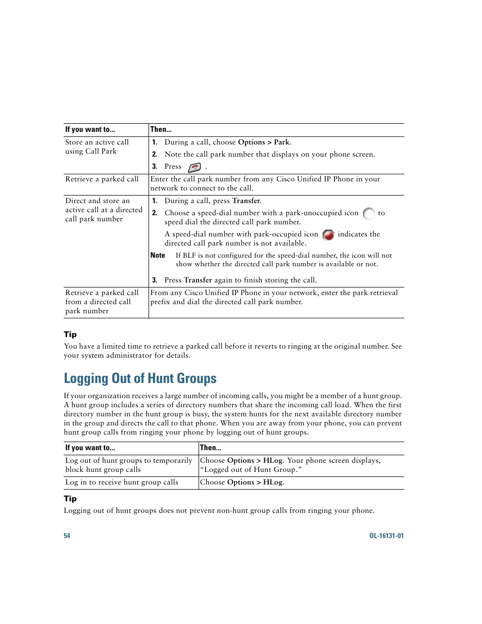 Logging out of hunt groups | Cisco Cisco Unified Wireless IP Phone 7921G User Manual | Page 62 / 124