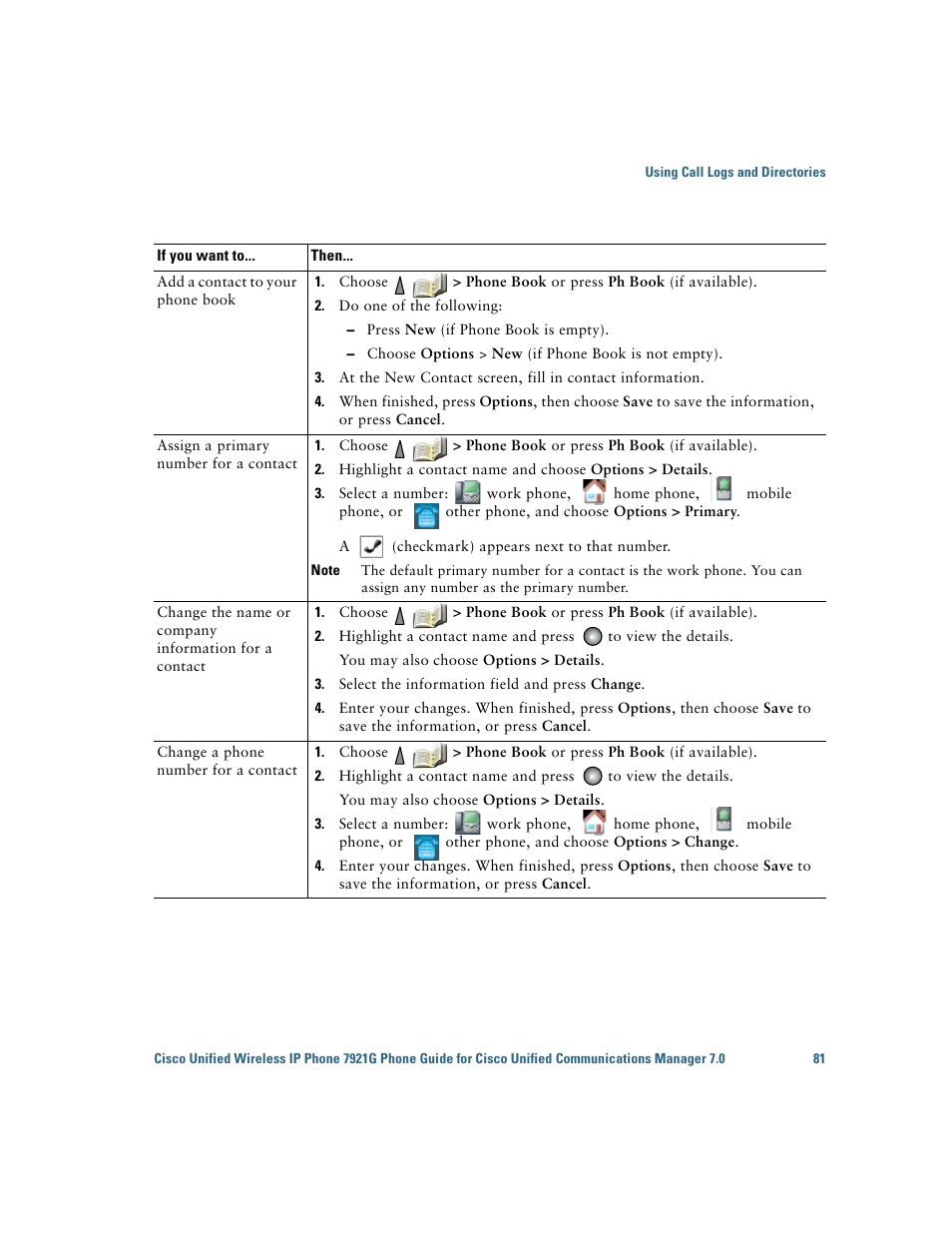 Cisco Cisco Unified Wireless IP Phone 7921G User Manual | Page 89 / 124