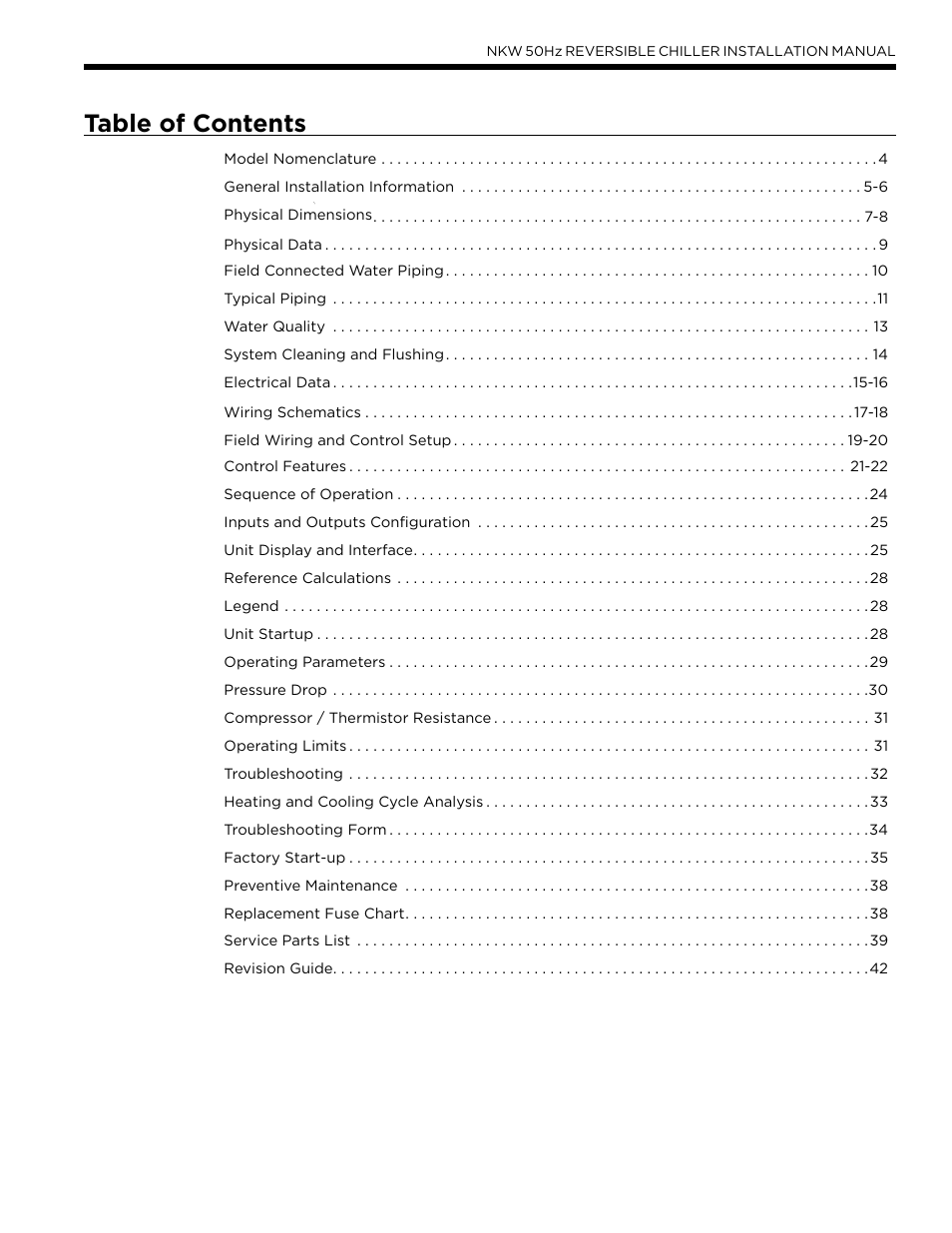 WaterFurnace Series NXW User Manual | Page 3 / 42