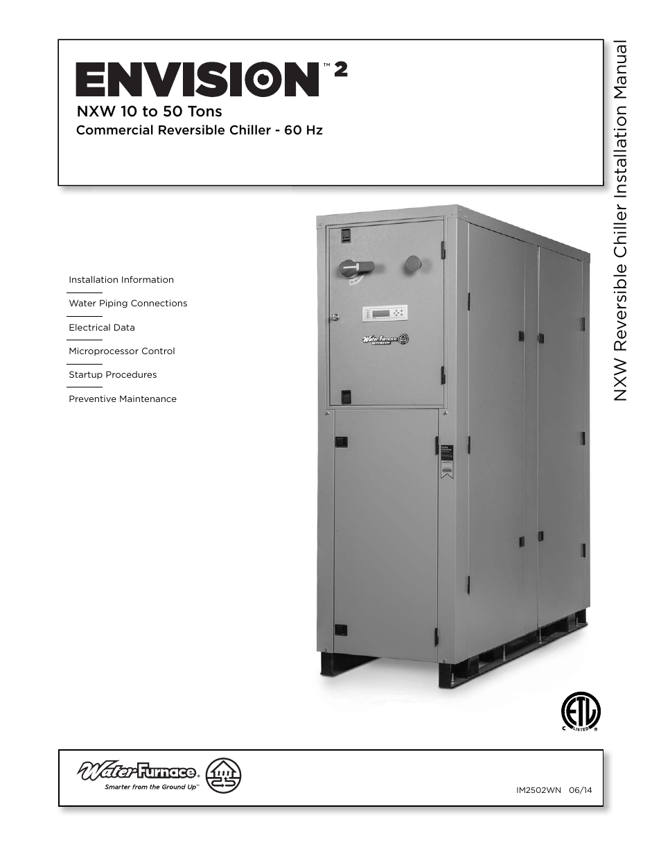 WaterFurnace Envision2 NXW Chiller User Manual | 44 pages