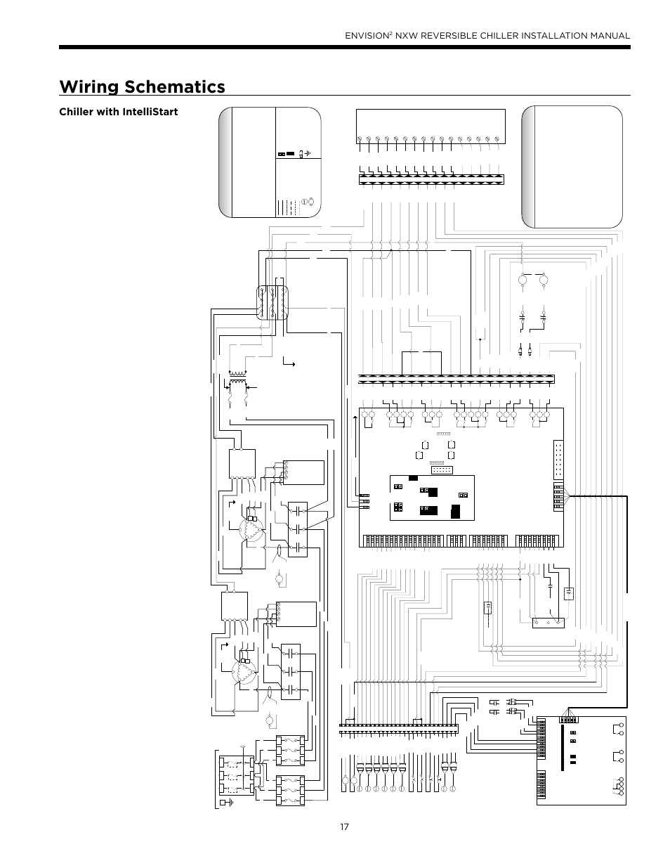 Wiring schematics, Chiller with intellistart, Envision | Nxw reversible chiller installation manual, Legend, Page 1 | WaterFurnace Envision2 NXW Chiller User Manual | Page 17 / 44