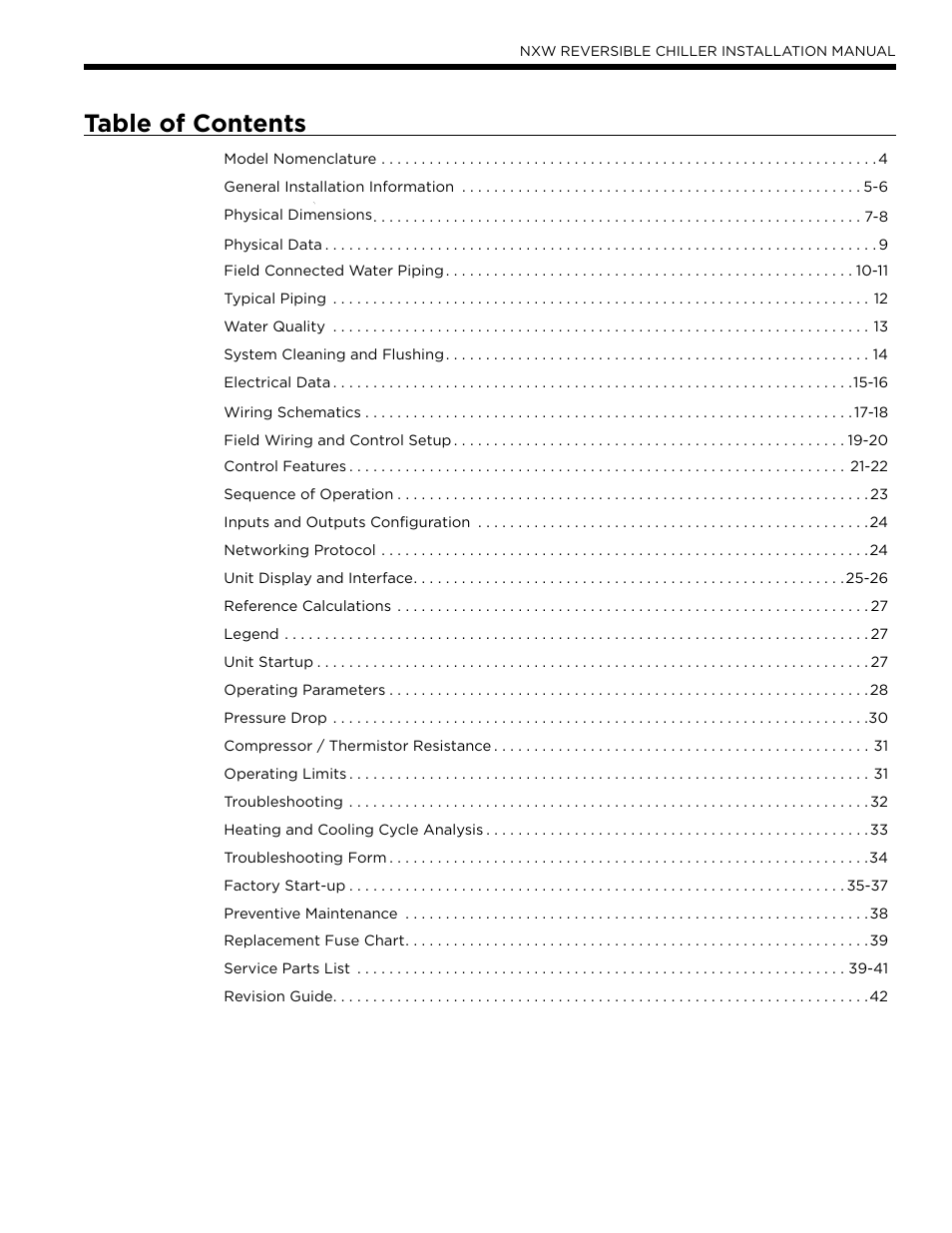 WaterFurnace Envision2 NXW Chiller User Manual | Page 3 / 44