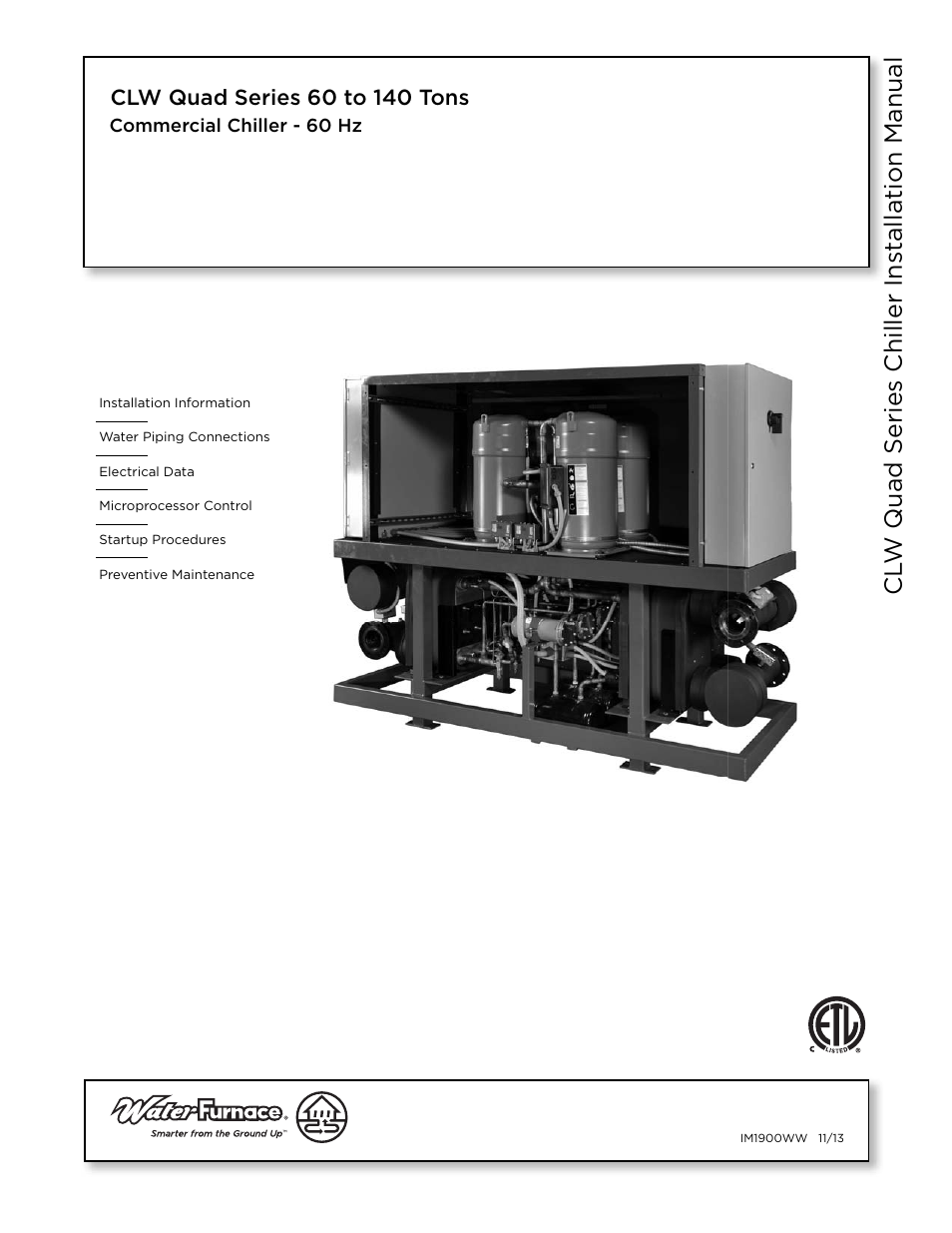 WaterFurnace CLW Chiller User Manual | 28 pages