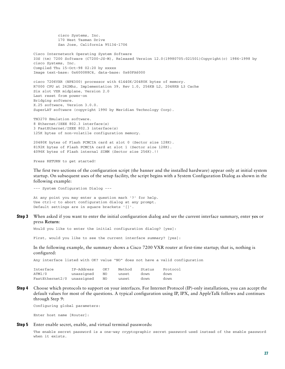 Cisco 7200 VXR User Manual | Page 27 / 48
