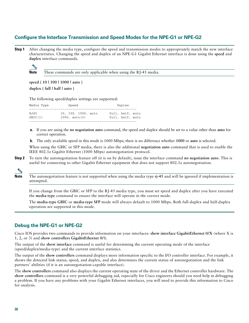 Debug the npe-g1 or npe-g2 | Cisco 7200 VXR User Manual | Page 30 / 48