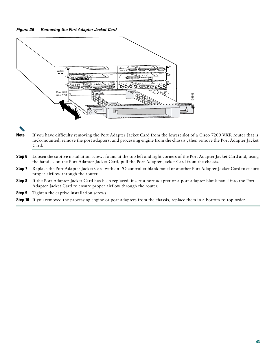 Cisco 7200 series vxr | Cisco 7200 VXR User Manual | Page 43 / 48