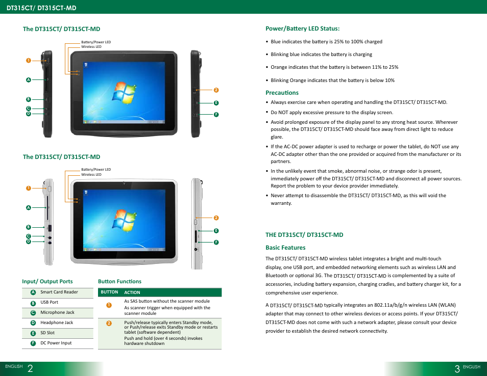 WebDT DT315CT User Manual | Page 2 / 4